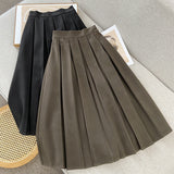 Women Skirt Women Early Autumn Retro A- line Skirt