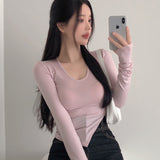 Women Long Sleeve Shirt Comfortable Bottoming Shirt Women's Long Sleeve Autumn