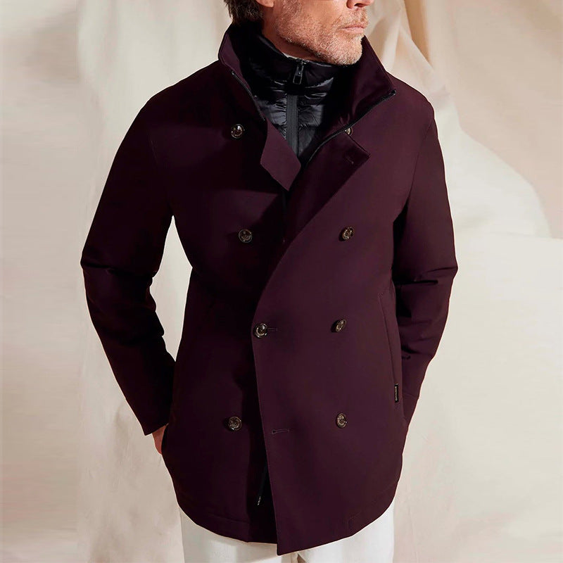 Men Jack Men's Jacket Casual Fashion Trench Coat