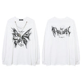 Men Long Sleeve Shirt Cartoon Puff Print Couple Bottoming Long Sleeve T-shirt Men and Women