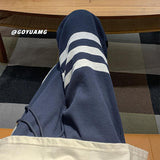 Men Sweatpants Waffle Pants Men's Summer Sports Straight Loose