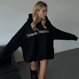 Women Sweatshirt Printed Sweater Women's Hooded Loose Autumn and Winter