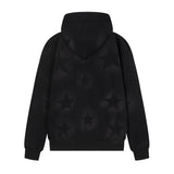 Men Fleece Lined Hoodie XINGX Letter Print Sweatshirt Men's Autumn and Winter Loose Zip Coat