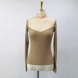 Women's Long Sleeve Shirt Women's Slim-Fit Long-Sleeved Bottoming Shirt
