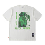 Men's T Shirt Printed Short-Sleeved T-shirt Men's and Women's High Street Hip Hop Retro