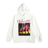 Men Long Sleeve Shirt Vintage Couple Hooded Sweater Men and Women All-Matching Hoodie