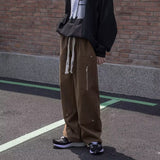 Men Sweatpants Overalls Men's Spring and Autumn Design Casual Trousers Retro