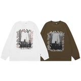 Men Long Sleeve Shirt Casual Long Sleeve T-shirt Men's and Women's Autumn All-Matching Base Long Tee