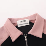 Women Hoodie Patchwork Sweater Women's Autumn Leisure Long-Sleeve Zipper