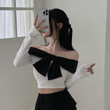 Women Long Sleeve Shirt Slim-Fit Short Long Sleeve Bottoming Shirt