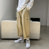 Men Sweatpants Men's Spring and Autumn Straight Casual Pants Wide Leg Track Pants