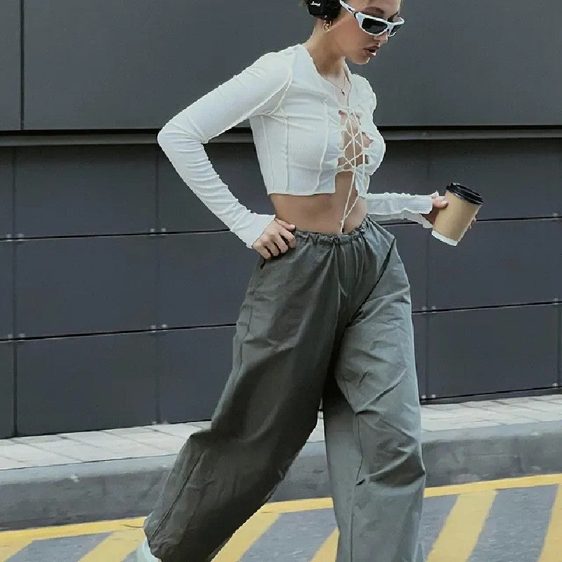 Women Cargo Pants Women's Loose Straight Summer