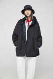 Unisex Jacket Autumn Plaid Lined Hooded Coat Women's Clothing