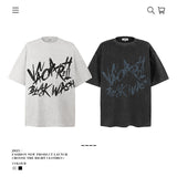 American vintage street T-shirt vintage cotton summer boys
