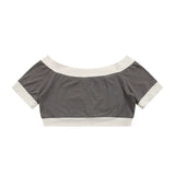 Women T-shirt Short T-shirt Girls Summer Short Sleeve Exposed Navel