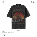 American vintage street T-shirt pure cotton men and women loose