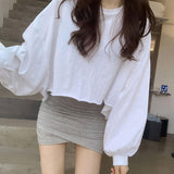 Women Long Sleeve Shirt Spring and Autumn Loose Top Women's Casual T-shirt