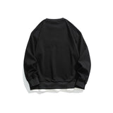 Unisex Hoodie Vintage University Style Printed Loose round Neck Sweater