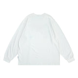 Men Hoodie Letter Print Towel Embroidery round Neck Sweater Men's Loose