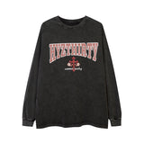 Men Long Sleeve Shirt Street Hip-Hop Dark Cross Distressed Bottoming Long Sleeve T-shirt Men and Women