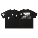 Travis Scott T-Shirt TRAVIS SCOTT CACTUS JACK 2 Casual Loose Crew Neck Short Sleeve T