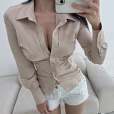 Women Long Sleeve Shirt Top Women Cardigan