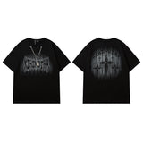 Men T Shirt Fashion Brand Leopard Print Letter Print Couple Short Sleeve T-shirt Men and Women