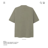 American vintage street T-shirt pure cotton retro men's and women's summer loose