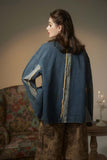 Unisex Jacket Autumn Contrast Color Denim Coat Women's Clothing