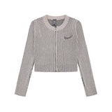 Women Sweater Cardigan Sweater Women's Autumn Long Sleeve Zipper Sweater