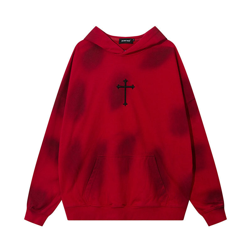 Unisex Vintage Hoodie Washed Pullover Hooded Sweater Men