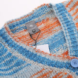 Women Sweater Short Tie-Dyed Sweater Women's Autumn Casual Button Sweater