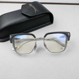 CHH Chrome Hearts Glasses 925 Sterling Silver Eyebrow Frame Side Hollow Structure Glasses Frame
