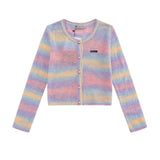 Women Sweater Sun Protection Sweater Girls Button Cardigan Casual Long Sleeve Top