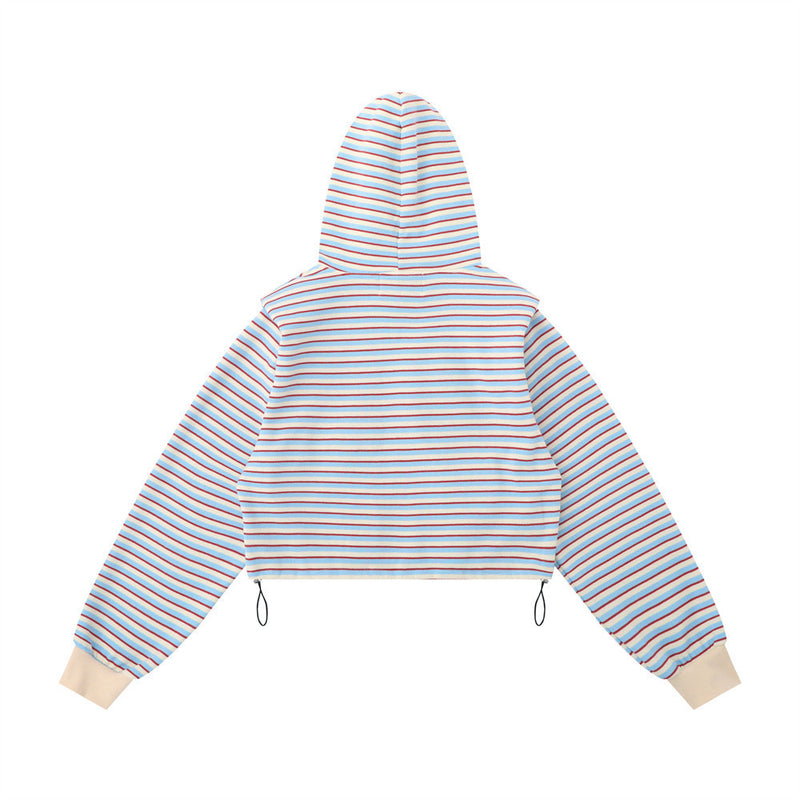 Women Hoodie Cropped Hoodie Casual Multicolor Top