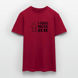New Mittelfinger Scheiss muss ich  Männer T-Shirt