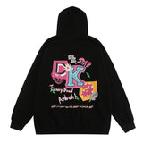 Men Hoodie Letter Printed Hoodie Loose Casual Long Sleeves Pullover Hoodie Men