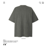 American vintage street T-shirt pure cotton retro men's and women's summer loose half sleeves