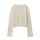 Women Sweater Women's Casual Spring and Autumn Short Sweater