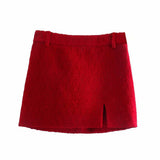 Women Skirt Classic Style Texture Short Suit Coat Skirt Suit