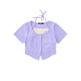 Women T-shirt Short-Sleeved T-shirt Women's Summer Embroidery