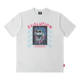 Men's T Shirt Printed Short-Sleeved T-shirt Men's and Women's Loose round Neck