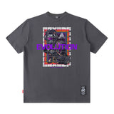 Men T Shirt Printed Short-Sleeved T-shirt Men and Women Street Retro Loose