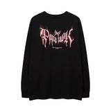 Men Long Sleeve Shirt Printed Couple Long Sleeve T-shirt Men and Women All-Matching Base