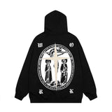 Men Hoodie Hooded Sweater Long Sleeve Loose Pullover Top