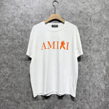 Amiri T Shirt Letter Inverted Rabbit Head Casual Round Neck