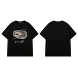 Men T Shirt Printed Couple Short Sleeve T-shirt Men and Women Street Casual Couple