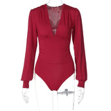 Women Jumpsuit Women's Spring/Summer Fashionable Fitted Long Sleeve Jumpsuit