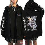 Anime Attack On Titan Men Women Zip Hoodies Yeager Eren