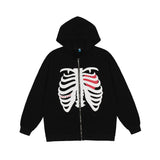 Men Hoodie Zipper Jacket Men's Loose Cardigan Hoodie Sweatshirt